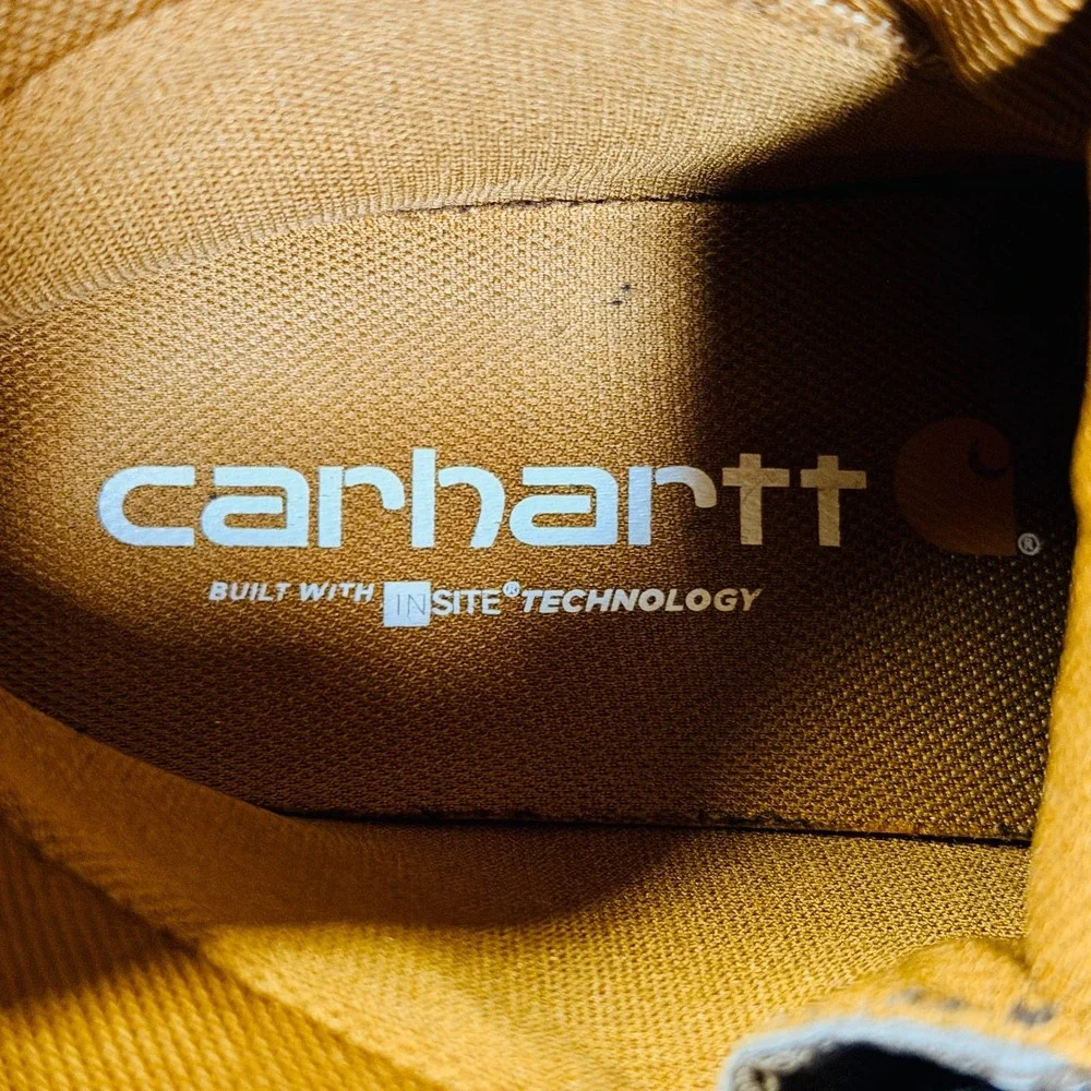Carhartt Women's 8.5 Waterproof Steel Moc Toe Wedge Work Boots EH Slip Resistant